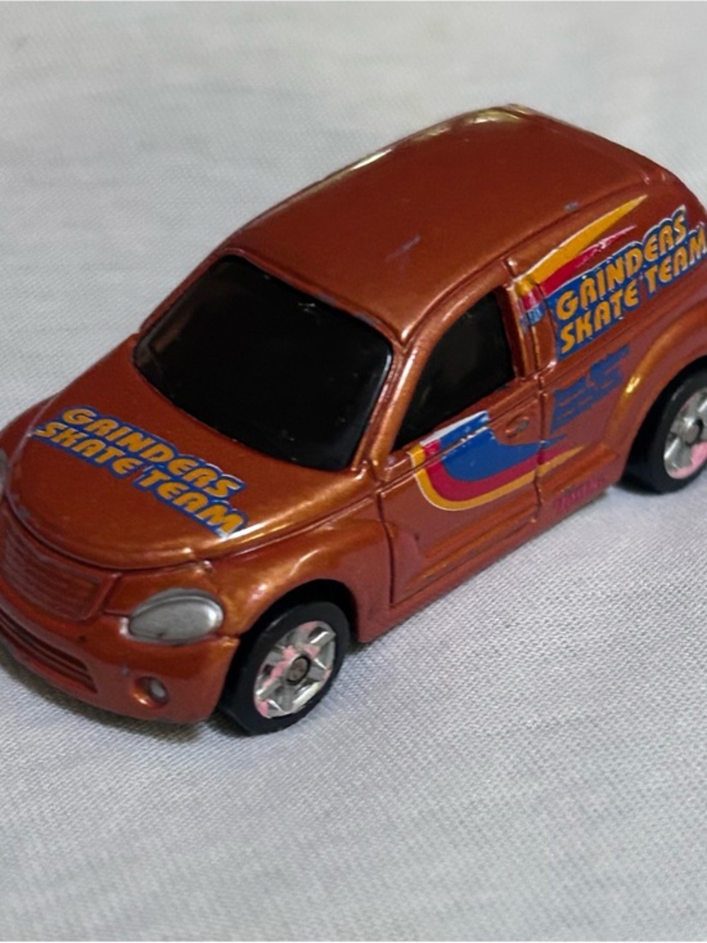 Vintage 2002 Tonka Maisto PT Panel Cruiser "Grinders Skate Team" Diecast Car